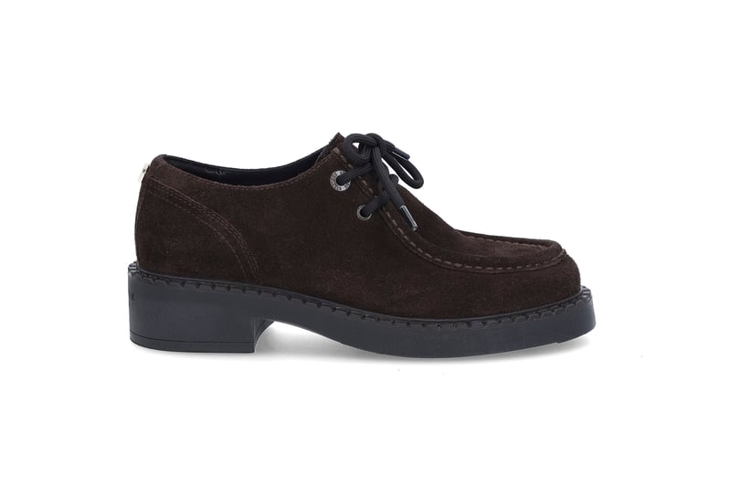Semsket moc-toe snøresko STOCKHOLM DESIGN GROUP