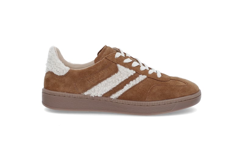 Semsket sneakers med pels STOCKHOLM DESIGN GROUP