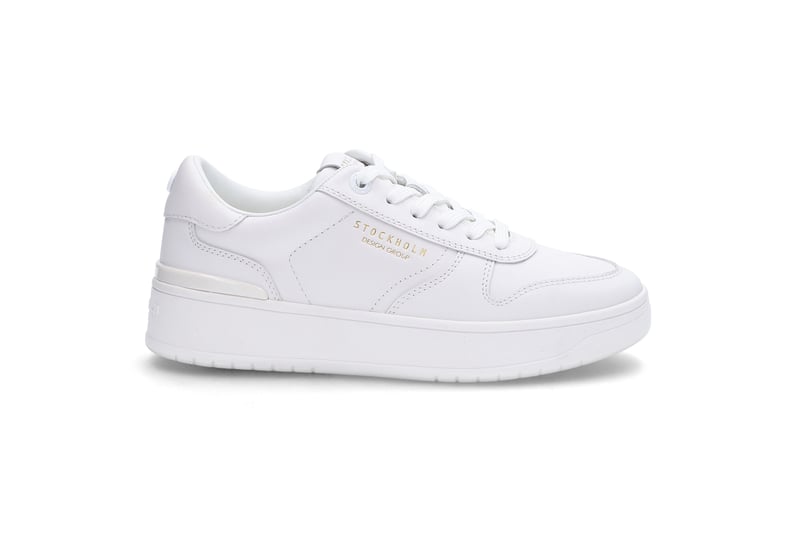 Hvite skinn platform-sneakers STOCKHOLM DESIGN GROUP