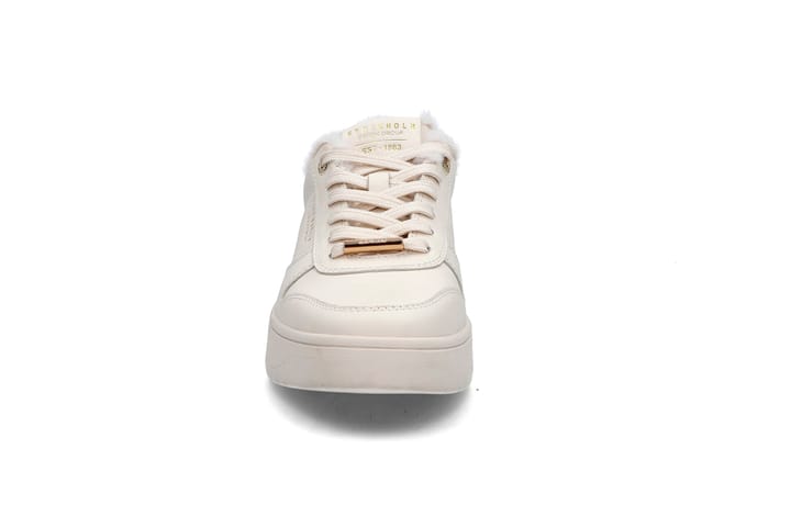 Hvite sneakers med pelsdetaljer STOCKHOLM DESIGN GROUP
