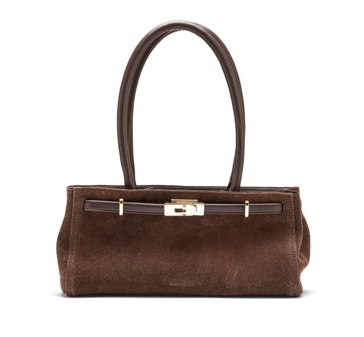 Elegant veske i semsket skinn Elegant veske i semsket skinn
