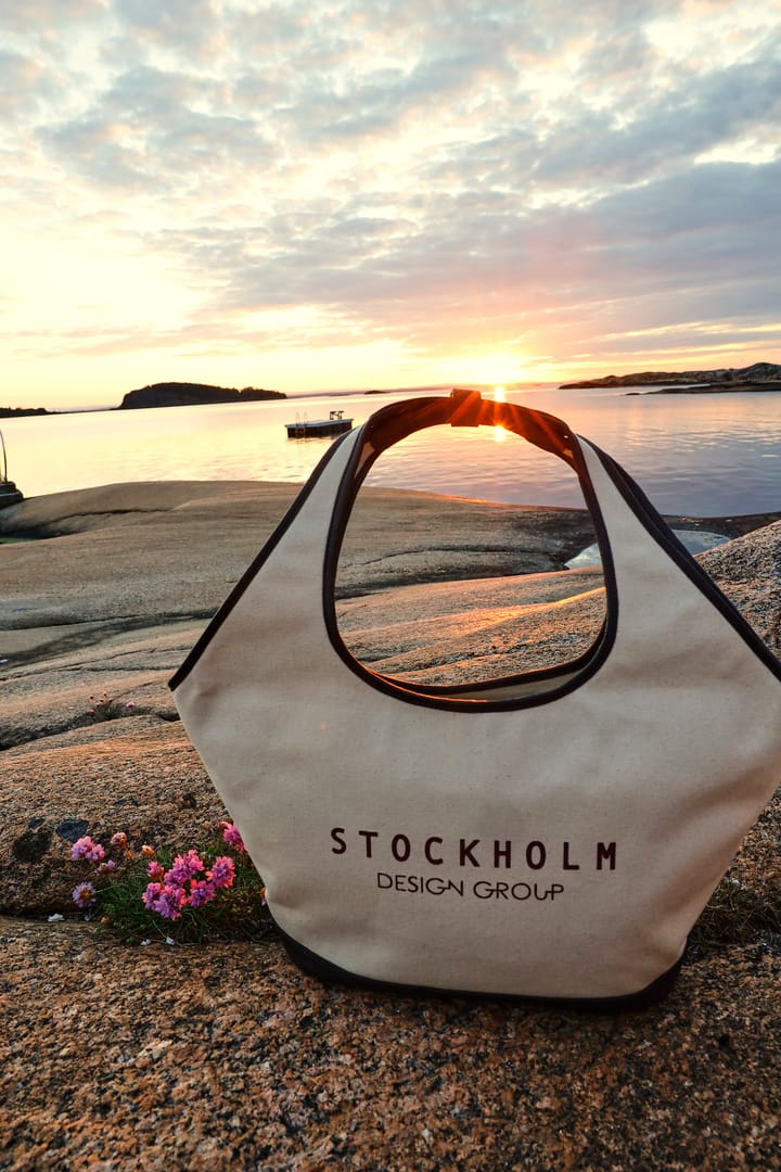 Veske i canvas med skinndetaljer STOCKHOLM DESIGN GROUP Veske i canvas med skinndetaljer STOCKHOLM DESIGN GROUP
